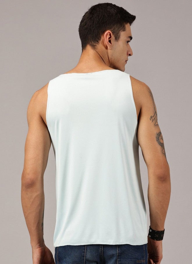 RODZEN Reverse Pack of 2 Printed Round Neck Sleeveless Tank Vests for Men - Image 5